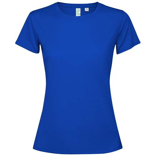 T-shirt à personnaliser pour femme en polyester recyclé Estoril Bleu royal